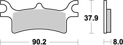 Moto-master Racing Atv Brake Pads Sintered Metal