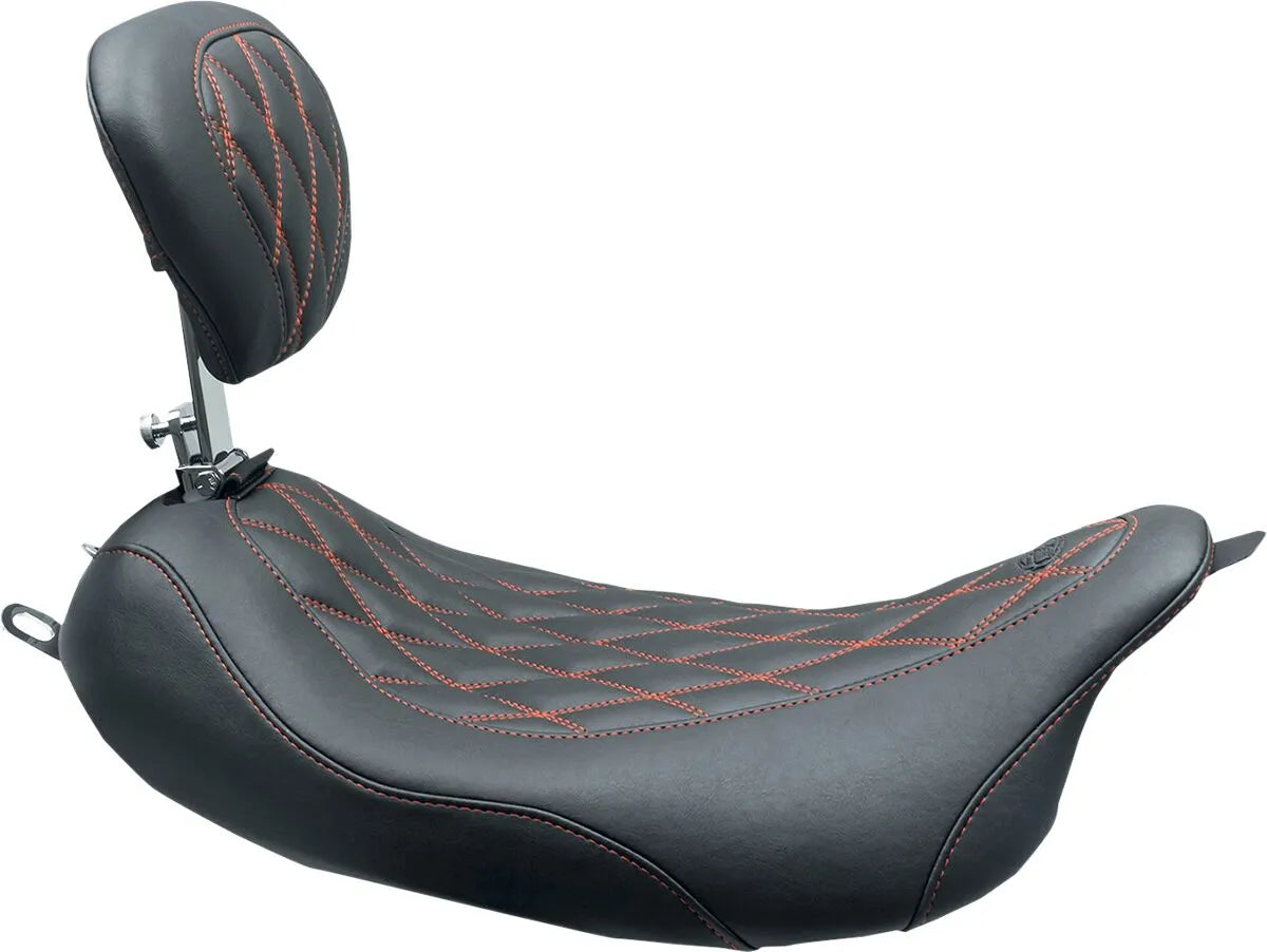 Mustang Wide Tripper Solo Seat With Backrest