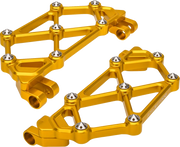 Arlen Ness Mini Diamond Floorboards - Gold