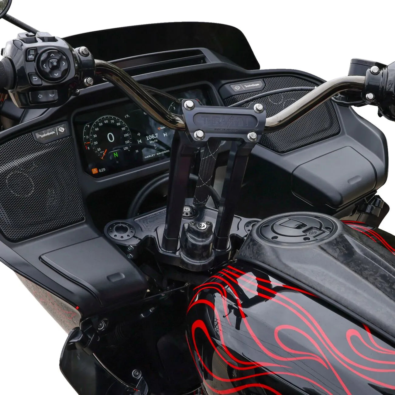 Thrashin Supply Co. Steering Lock Cover Carbon Fiber