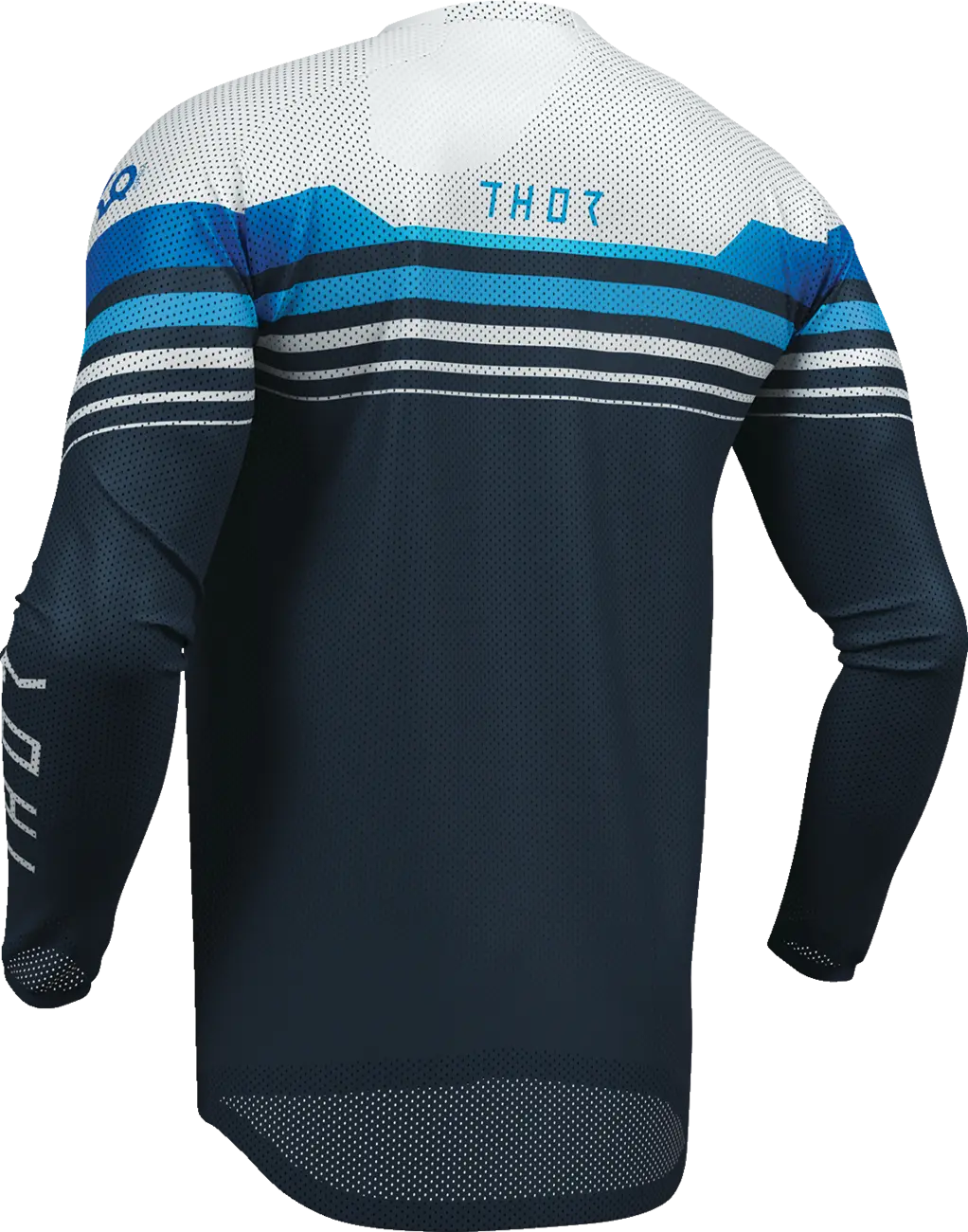 Thor Launchmode Air Raptor Jersey - Gray/White/Midnight Blue