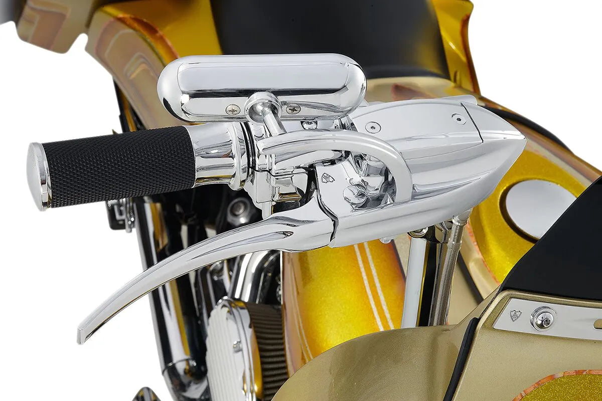 Arlen Ness Smooth Grips - Black/chrome