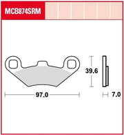 Trw Srm Series Sintered Scooter Brake Pads