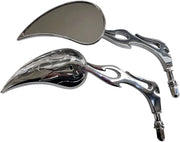 Rivco Flame Billet Mirrors - Enhanced Visibility