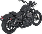 Vance & Hines Shortshots Staggered Exhaust System Black