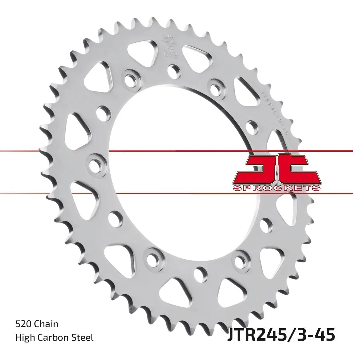 Jt Sprockets Steel Rear Sprocket - 520, 45t