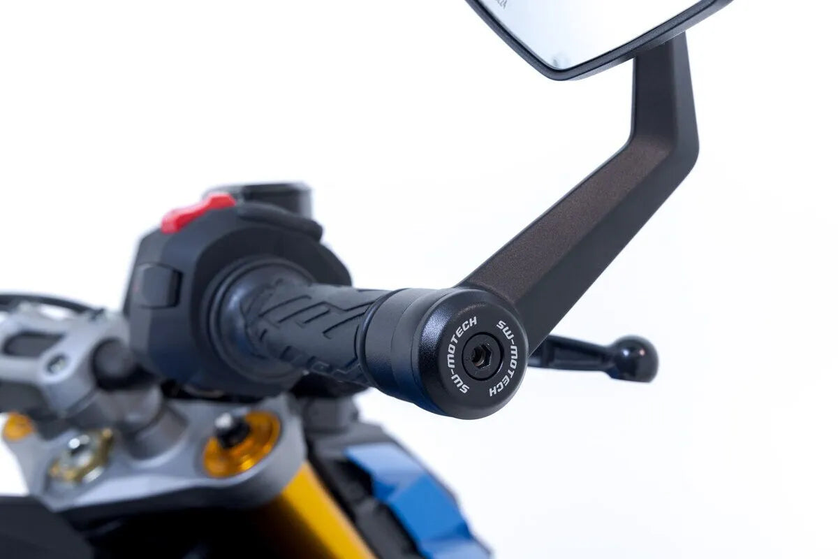 Sw-motech Bar End Mirrors - Black Aluminum