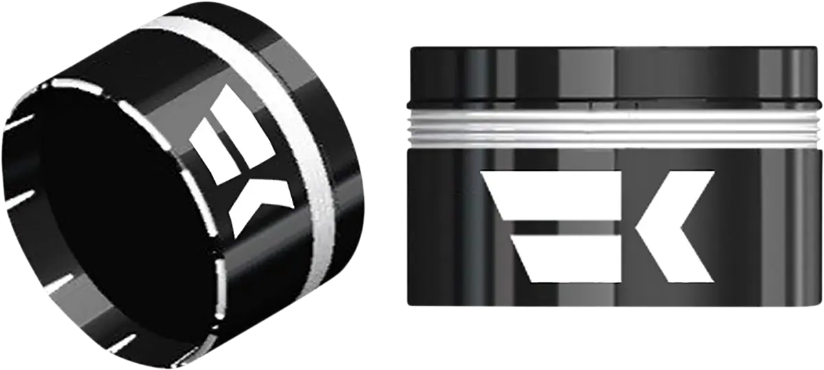 Khrome Werks Tracer Grips - Black Rubber, 1"