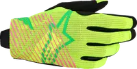Alpinestars Radar Pro Gloves - Black/Green/Fluorescent Yellow/Fluorescent Pink