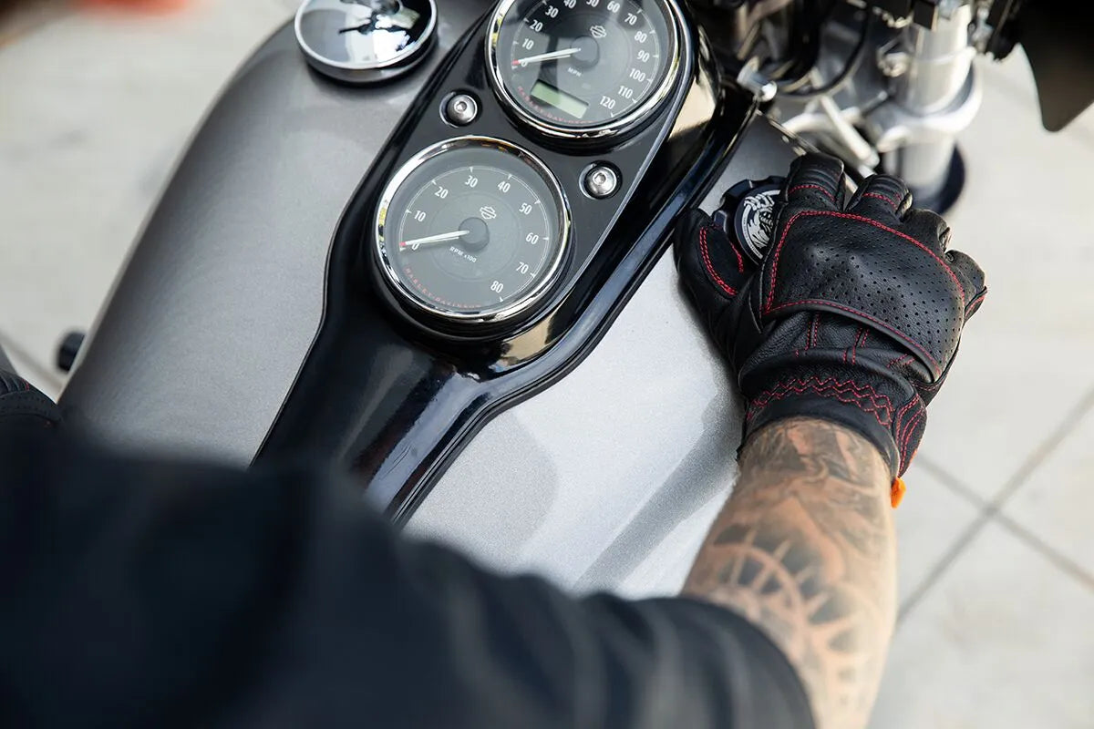 Biltwell Borrego Gloves - Black/Red