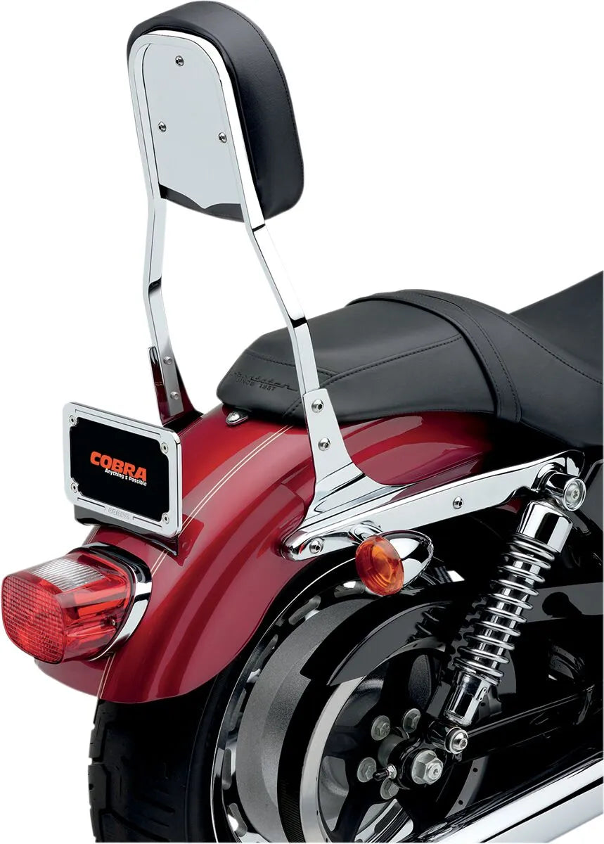 Cobra Square Sissy Bar - Chrome, 17 Inch