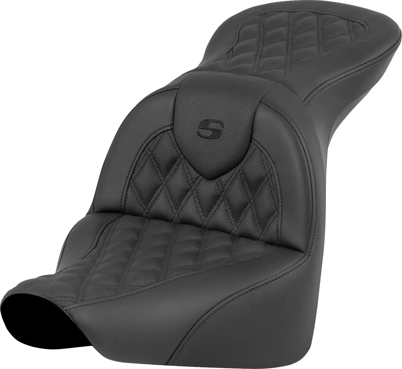 Saddlemen Roadsofa Seat - Black Lattice Stitched