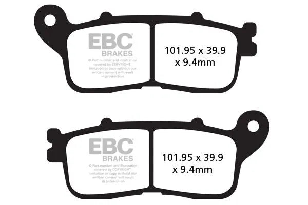 Ebc Fa-hh Series Sintered Brake Pads For Road Use