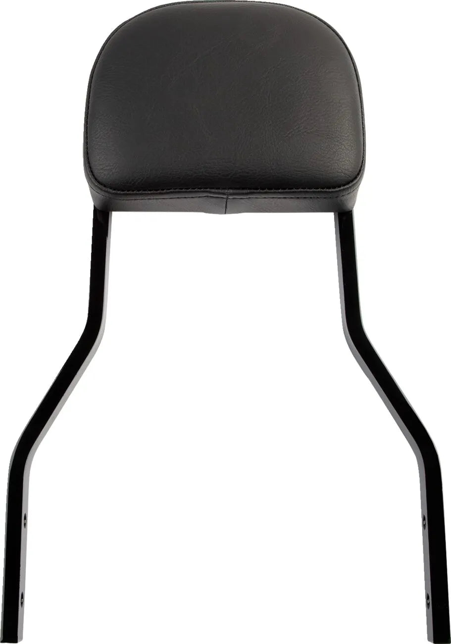 Cobra Square Sissy Bar - Black Steel