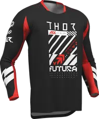 Thor Launchmode Futura Jersey - Black/Red/White