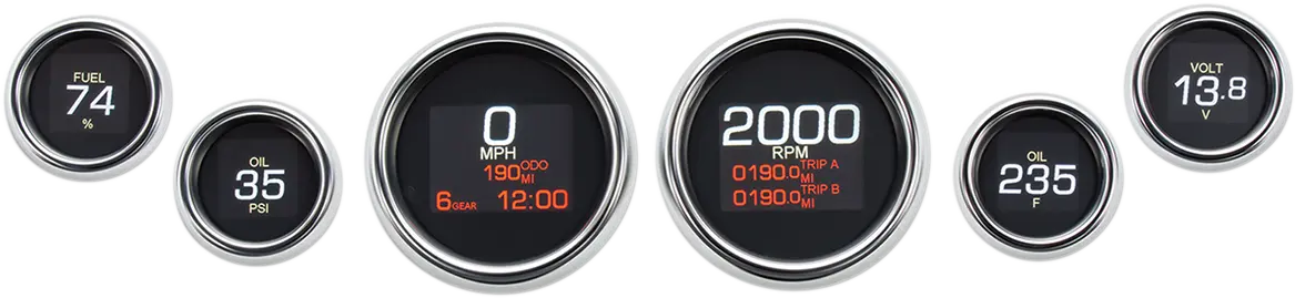 Dakota Digital Mlx Series Six-gauge Kit