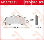Trw Crq Series Carbon Race Brake Pads
