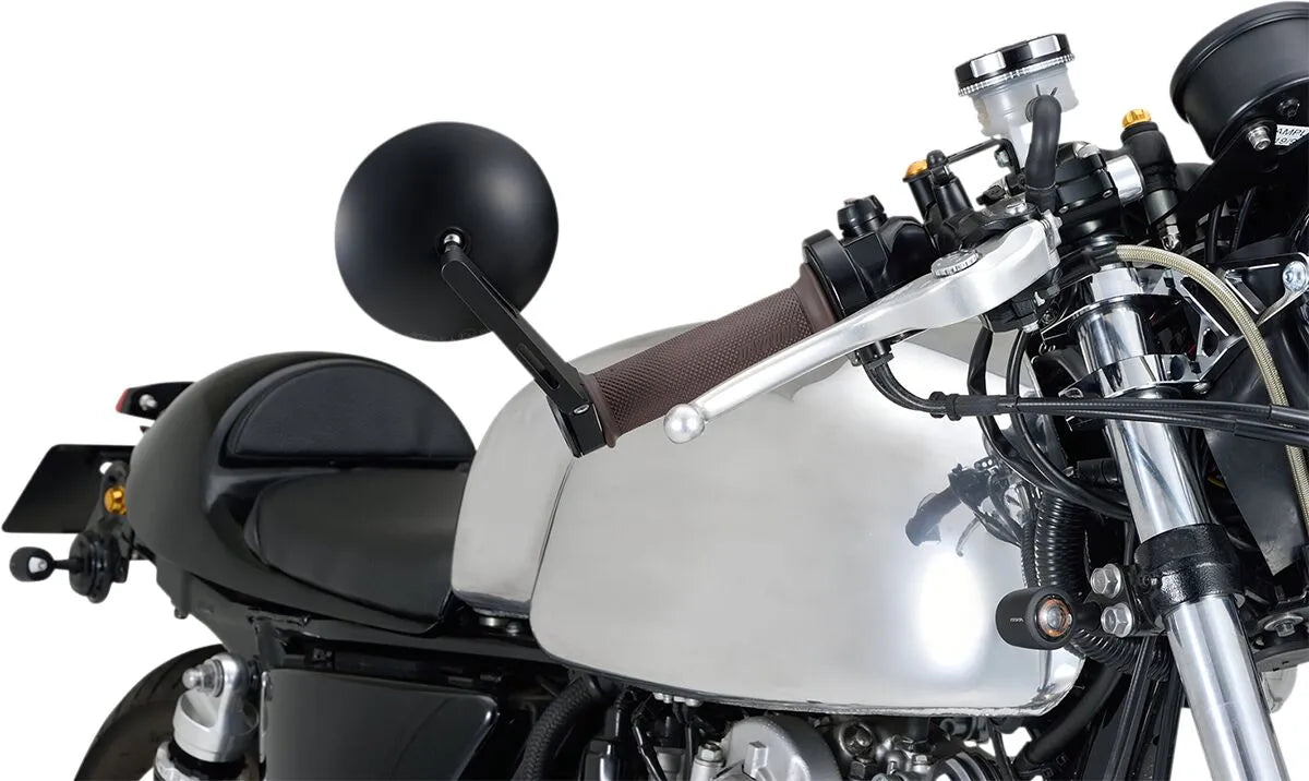 Daytona Bar End Mirror - Black Aluminum