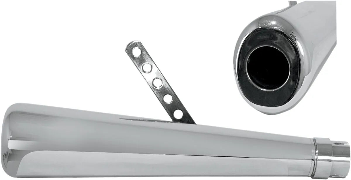 Emgo Roadhawk 50 Oval Muffler 1.75" Inlet Chrome