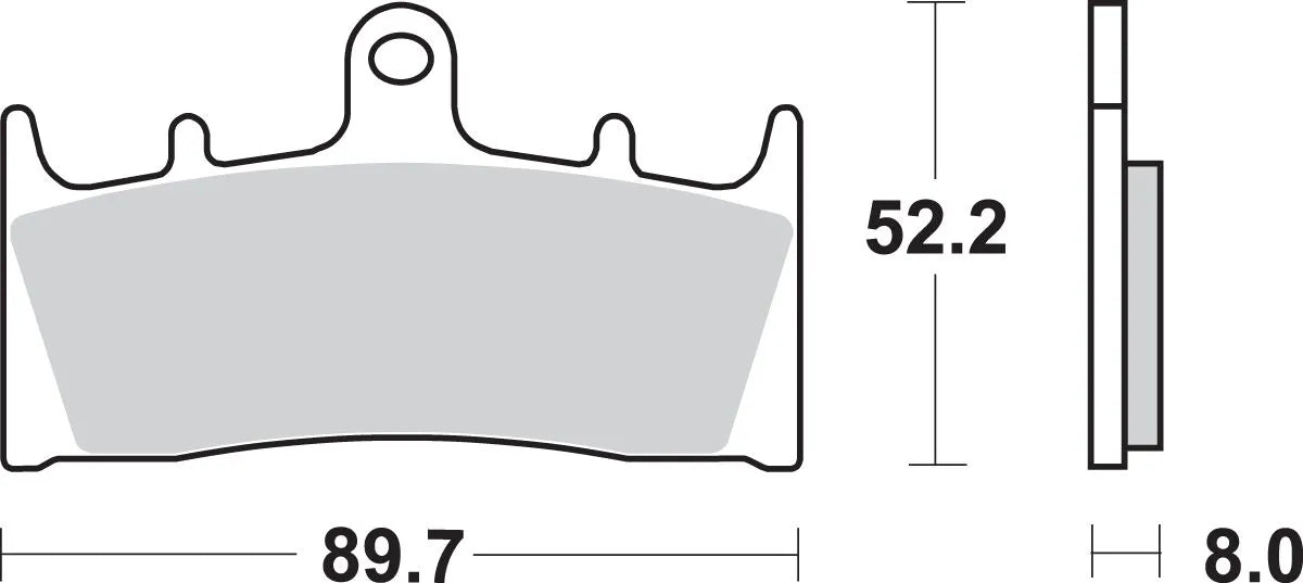Sbs Hs Street Excel Sintered Front Brake Pads