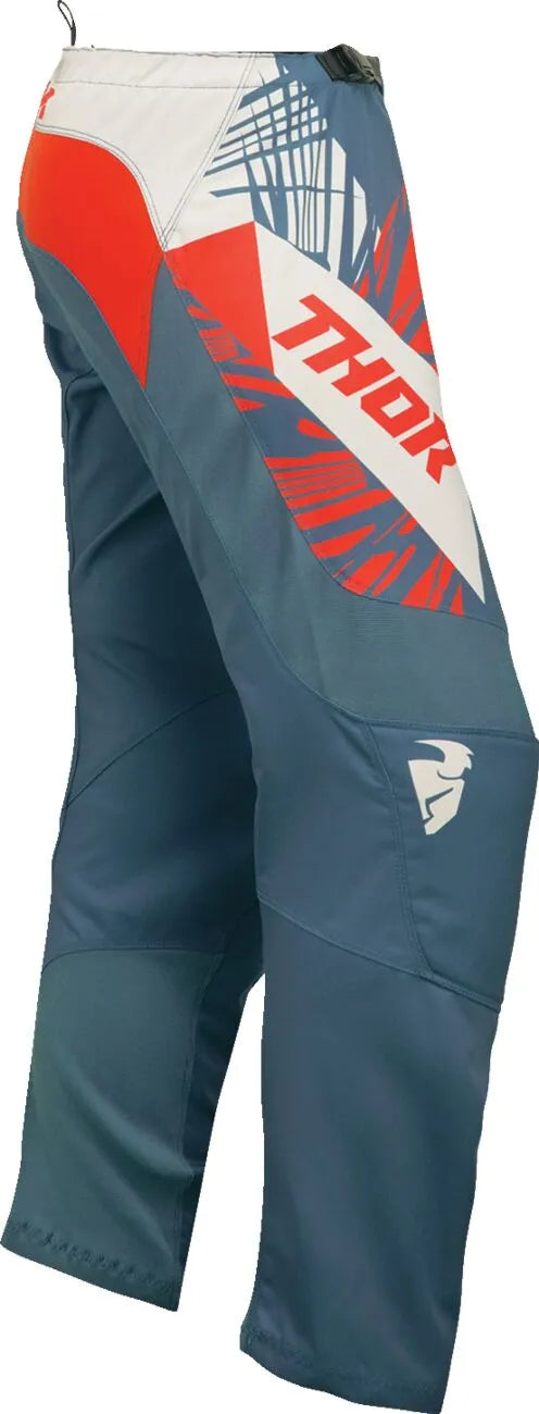 Thor Sector Split-bukser til kvinder – Rød/Vintage hvid/Stålblå