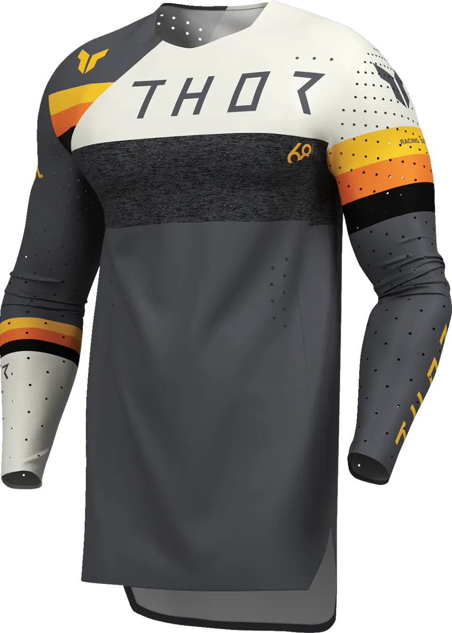 Thor Sportmode League Jersey - Yellow/White/Orange/Charcoal Gray