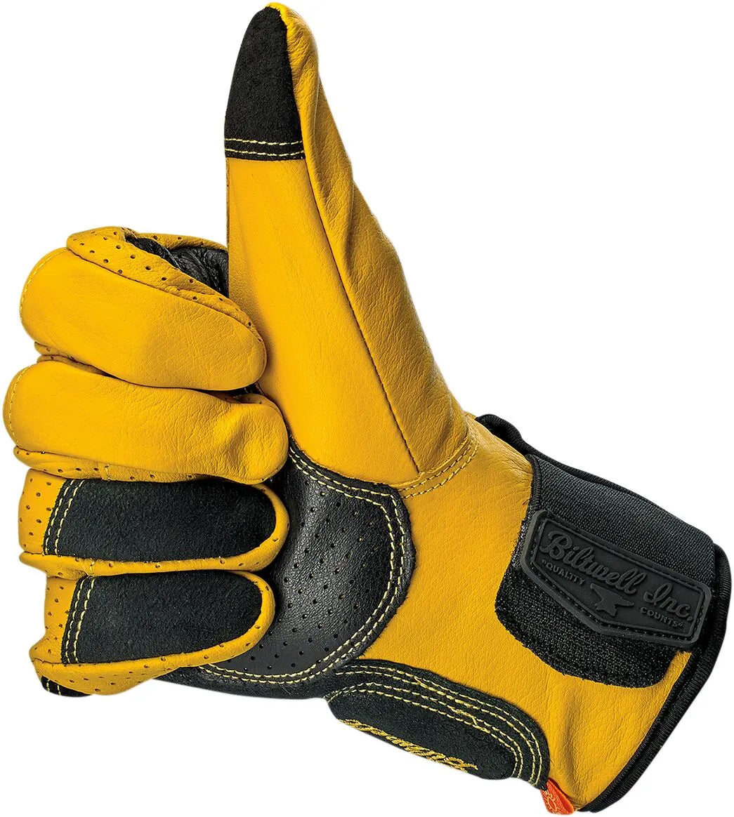 Biltwell Borrego Gloves - Black/Gold