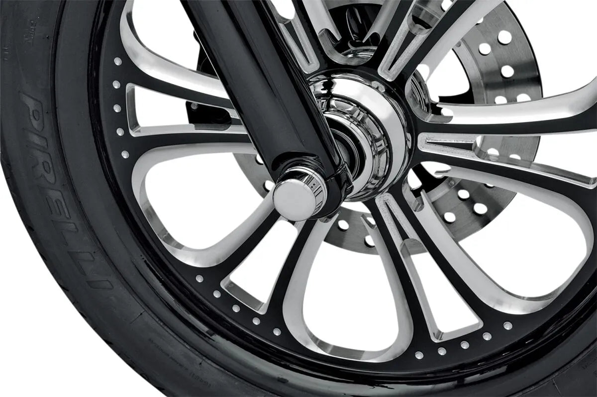 Drag Specialties Chrome Axle Caps