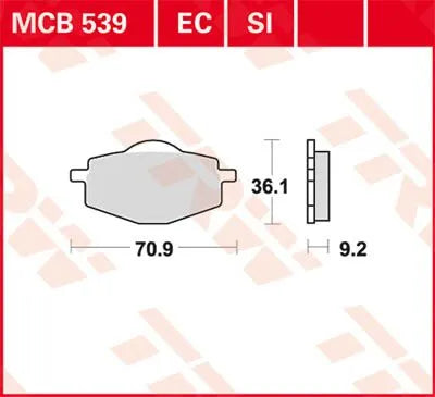 Trw Ec Series Ceramic Brake Pads