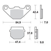 Moto-master Ceramic Brake Pads For Sports Touring Custom Motorcycles