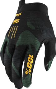 100% Itrack Gloves - Black/Green