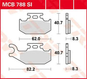 Trw Si Series Sintered Off-road Brake Pads Set Of 2
