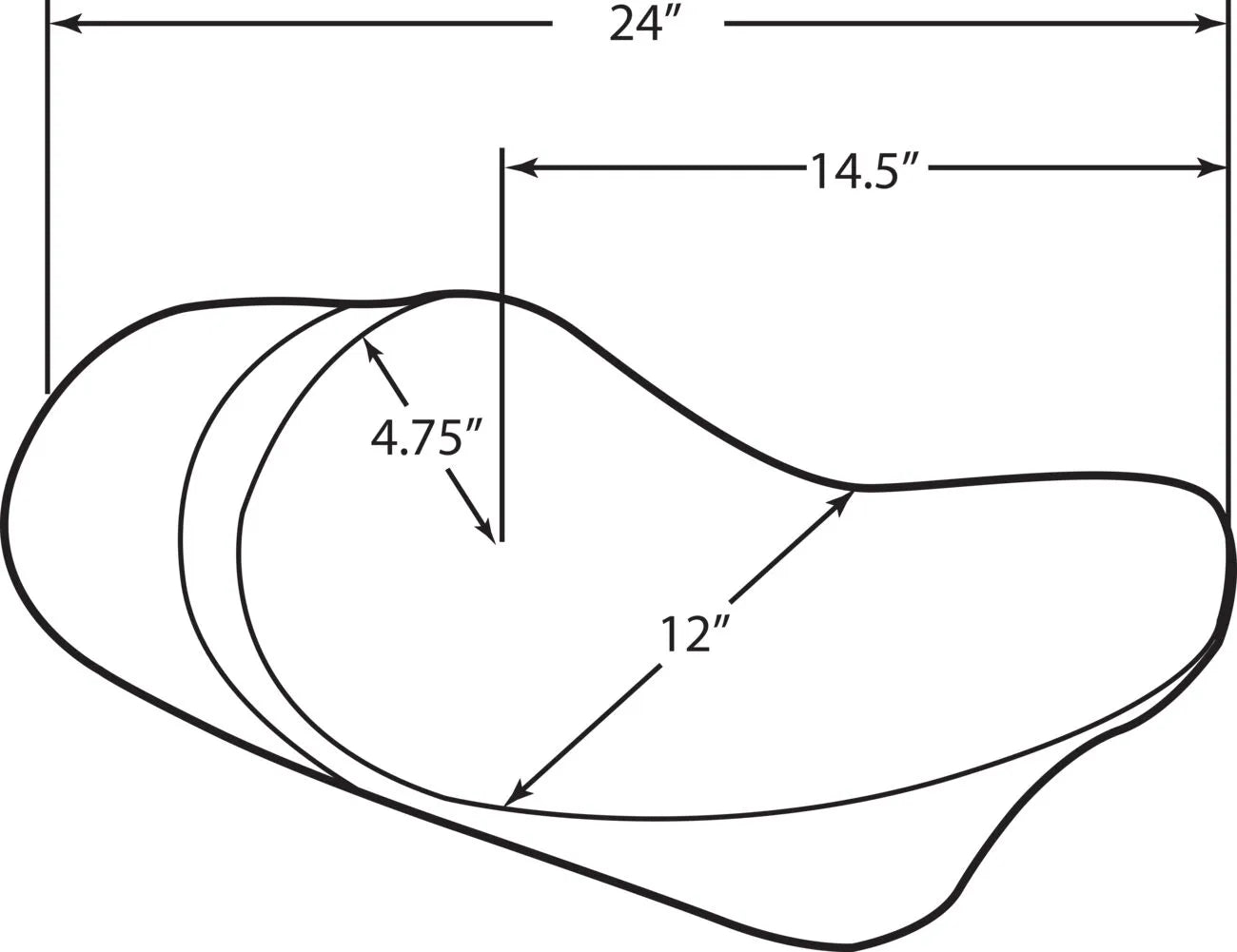 Drag Specialties Ez-on Low Solo Seat
