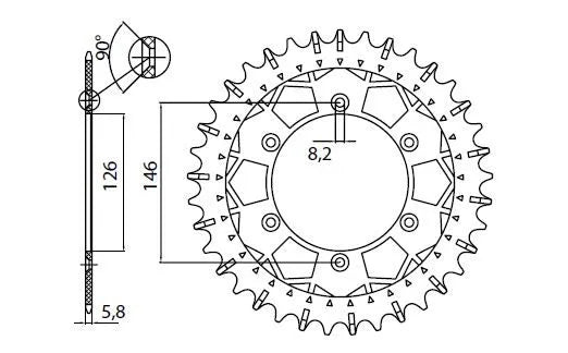 Sunstar Works Z Steel Rear Sprocket