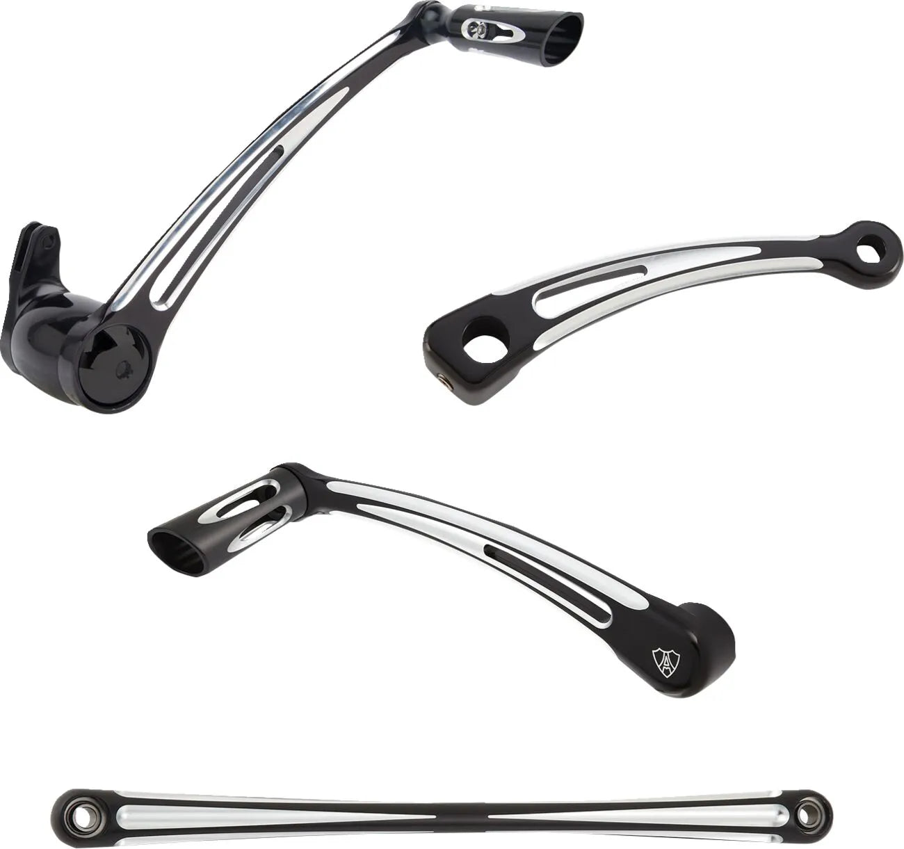 Arlen Ness Deep Cut Foot Controls - Black Anodized