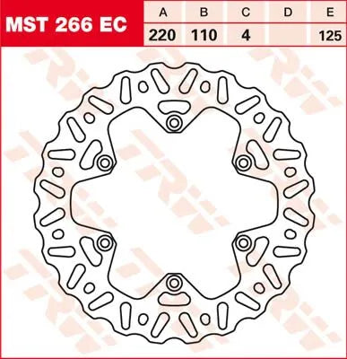 Trw Ec Cross Design Brake Rotor