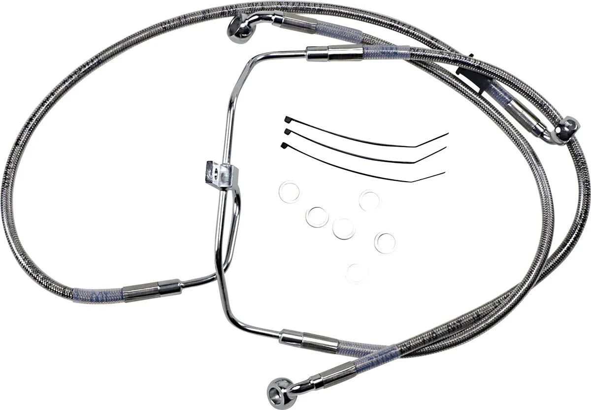 Drag Specialties Extended Brake Line Kit Without Abs