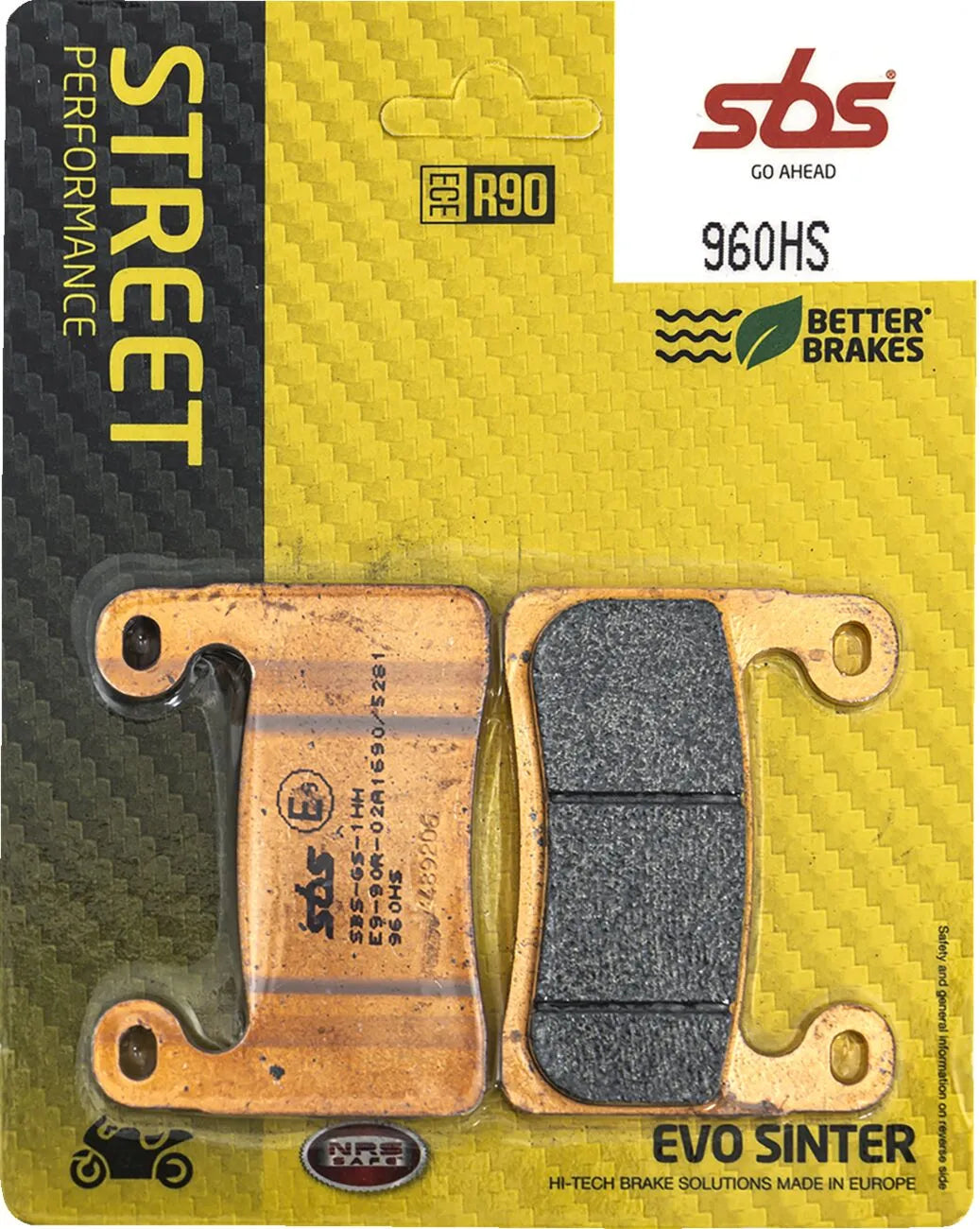 Sbs Hs Street Excel Sintered Front Brake Pads