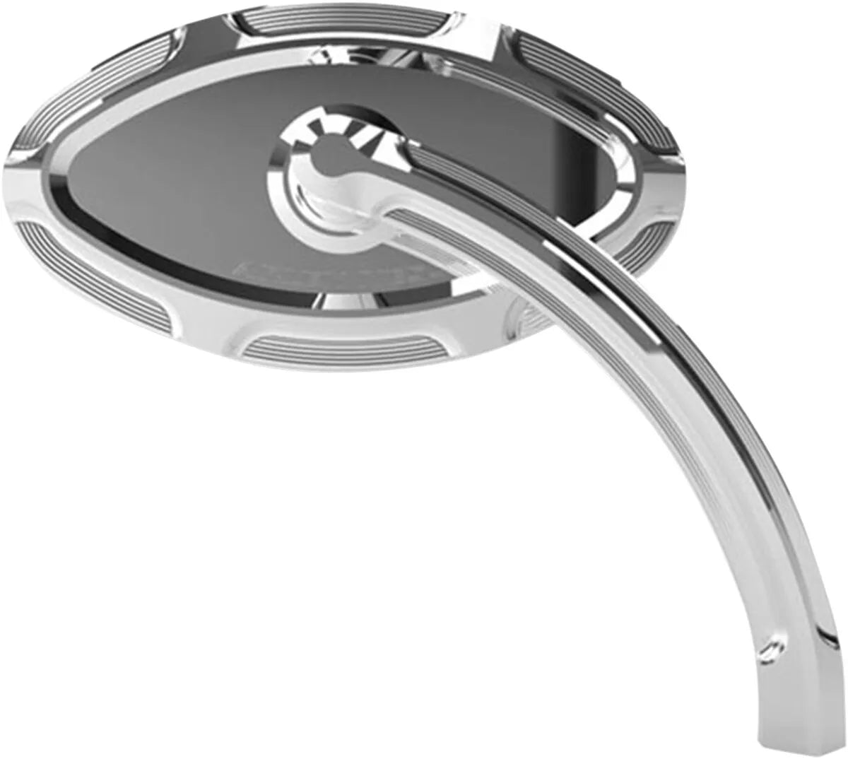 Arlen Ness Beveled Mirror - Short Stem, Chrome