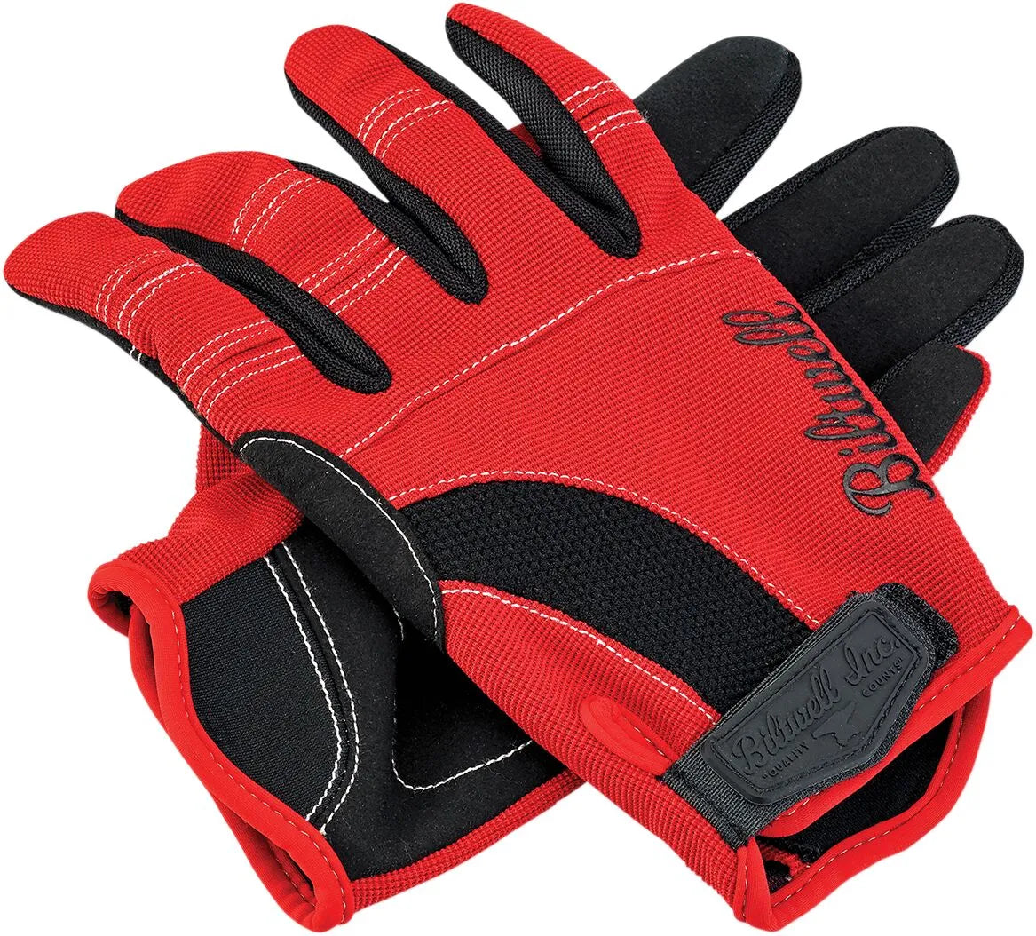Biltwell Moto Gloves - Black/Red/White