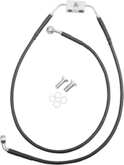 Drag Specialties Extended Black Vinyl Brake Line Kit With Abs