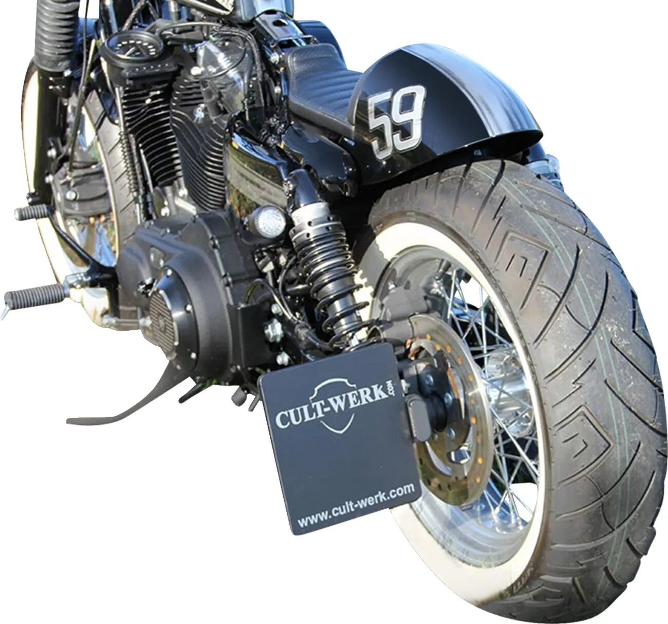 Cult Werk License Plate Holder With Led Light