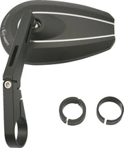 Daytona Bar End Mirror - Black Aluminum