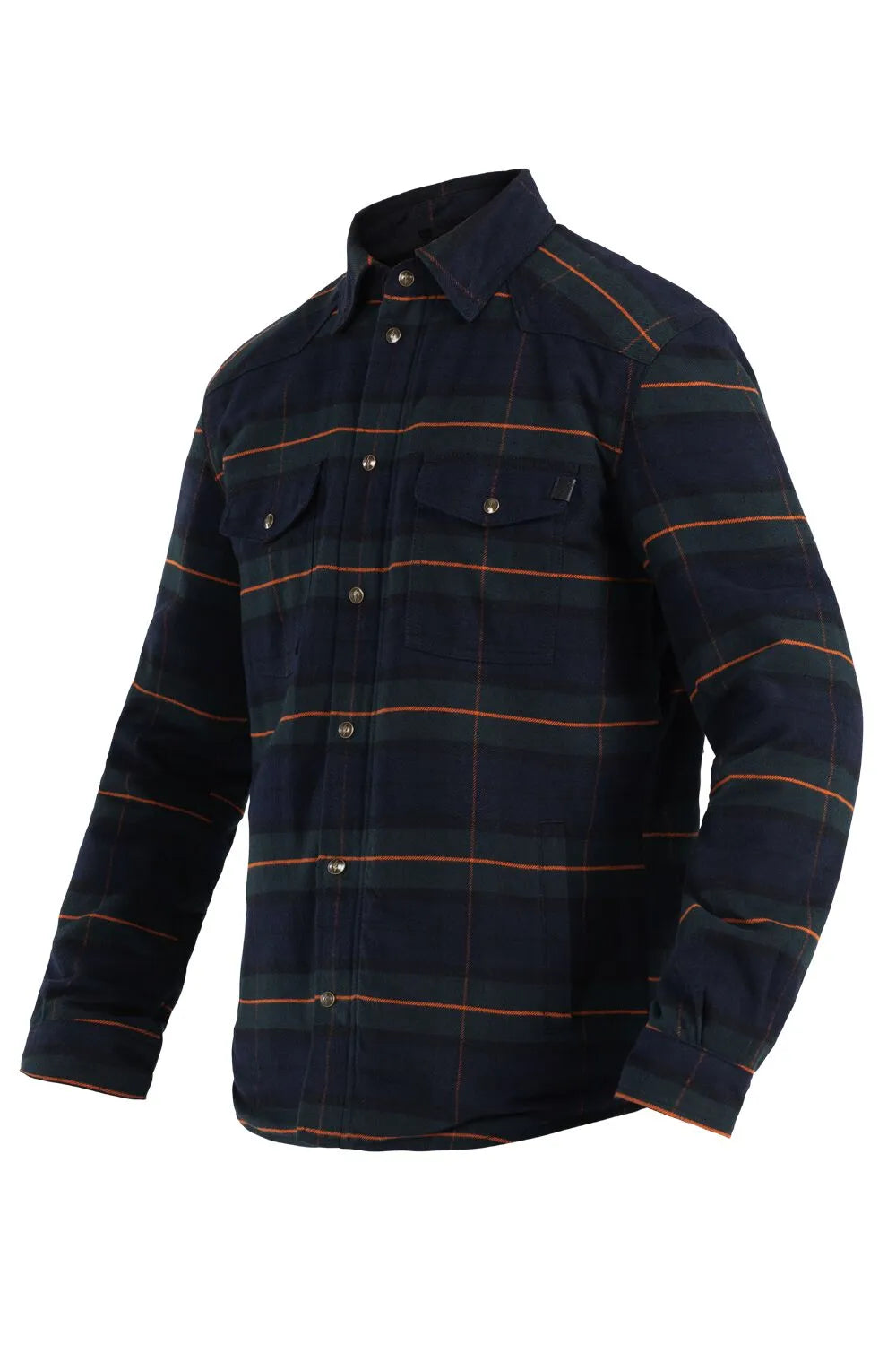 John Doe Vintage Motoshirt Jacket For Men - Green/Navy/Orange