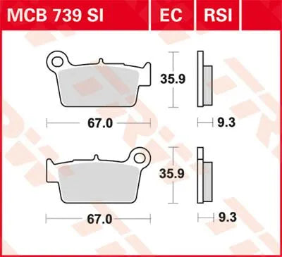 Trw Si Series Sintered Off-road Brake Pads