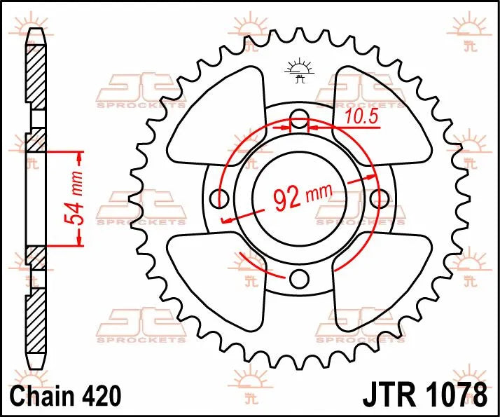 Jt Sprockets Steel Rear Sprocket 47t