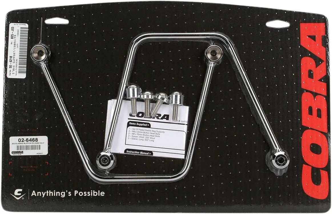 Cobra Saddlebag Protectors Kawasaki - Chrome Steel