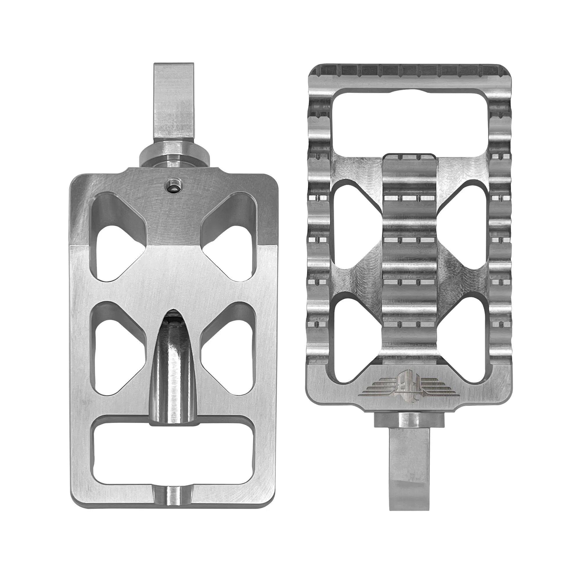 Heinz Bikes Foot Pegs For Harley Davidson - Silver