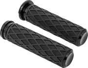 Arlen Ness Diamond Grips - Black Anodized