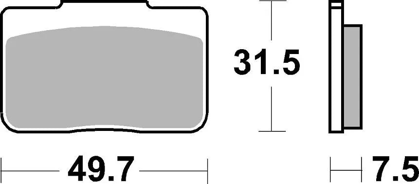 Sbs Ls Street Excel Sintered Rear Brake Pads